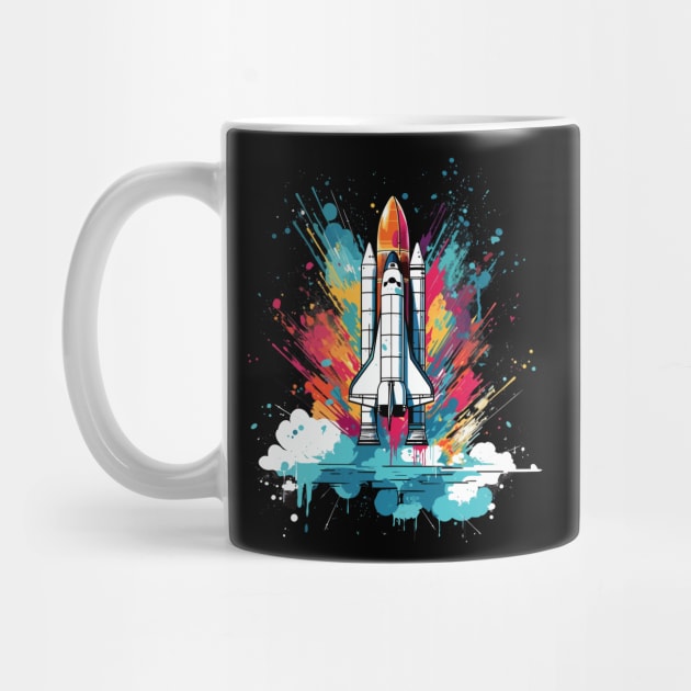 Pop Art Rocket Launch Space Gifts Science Gifts Space by KsuAnn